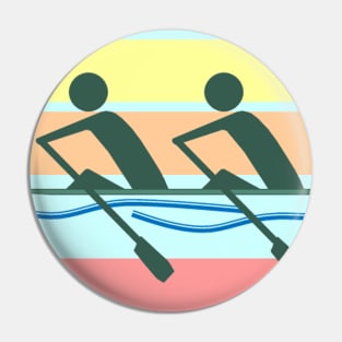 Sculling Double Rowing - Color Pin