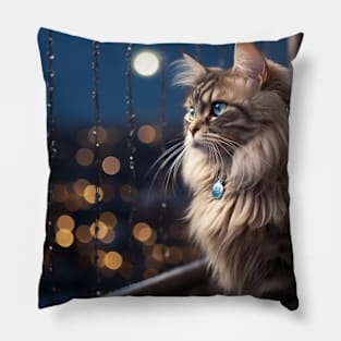 Siberian Cat Beauty Pillow