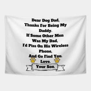 Dog Dad Gift From Son T-shirt, Hoodie, Mug, Phone Case Tapestry