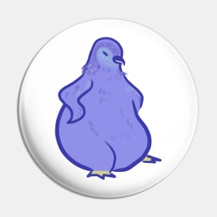 design of a blue penguin Pin