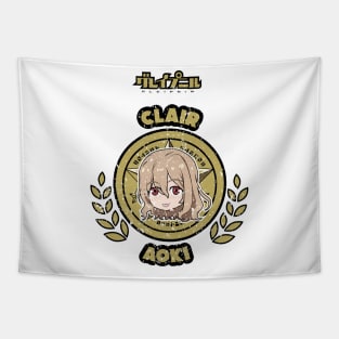 GLEIPNIR: CLAIR AOKI CHIBI (WHITE) GRUNGE STYLE Tapestry