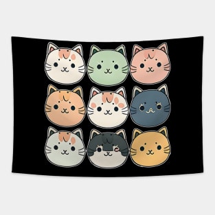 Kawaii Cat, Kitty Cat, Cute cat, Cat Gift Pretty Kitty, Cat Lover, Cat Collection Tapestry