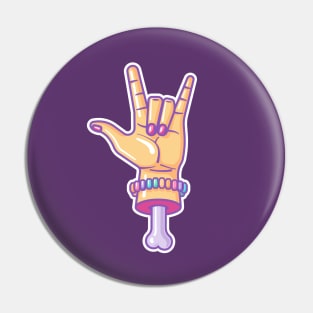 Rock On Sweet Lovers! on dark Pin