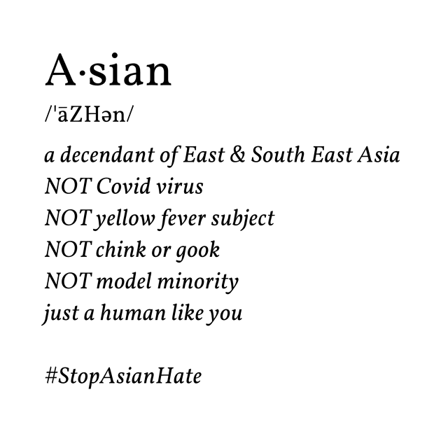 Asian Dictionary #StopAsianHate by Social Trend