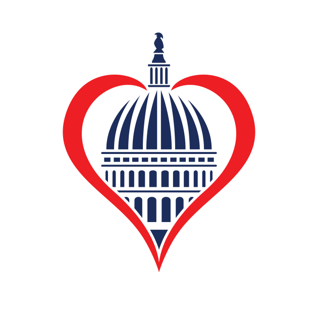 Washington DC Capitol Dome with Heart by hobrath