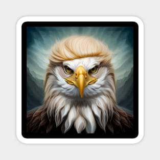 Bald Eagle Donald Trump Hair Magnet