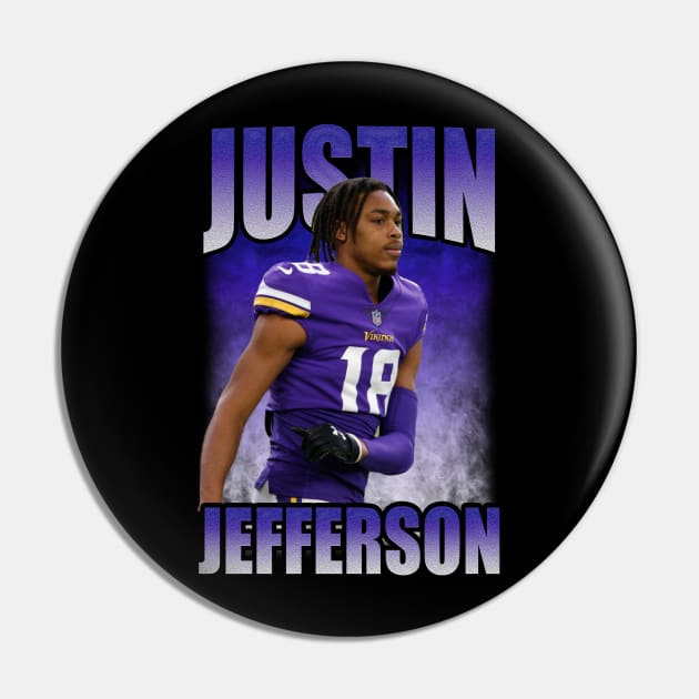 Justin Jefferson Bootleg Pin by hackercyberattackactivity