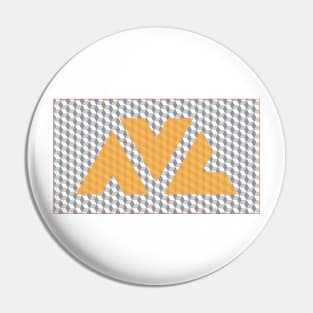 West Asheville, NC sticker with geometric design, avl Pin