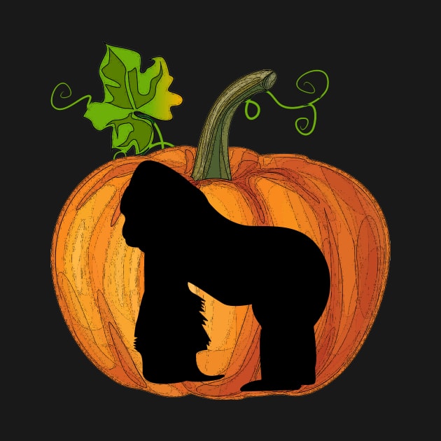 Gorilla in pumpkin by Flavie Kertzmann