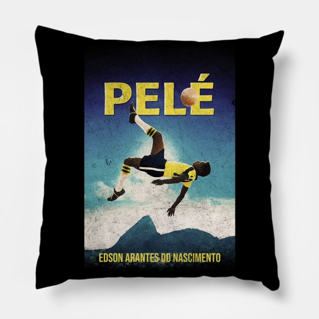 pele Edson Arantes do Nascimento Pillow by zicococ