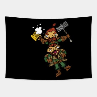 Drunk Dwarves Beer Party Tapestry