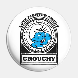 Grouchy - Love Fighter Smurf Pin