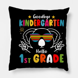 Goodbye kindergarten Graduation 2024 Hello 1st Grande koala Pillow