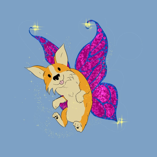 Corgifly Fly By by Dave