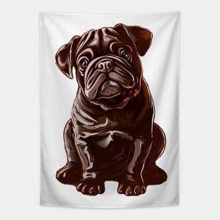 Valentine Bulldog Shaped Chocolate Tapestry