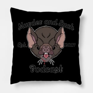 Mr Bat (Sweetheart Font) Pillow