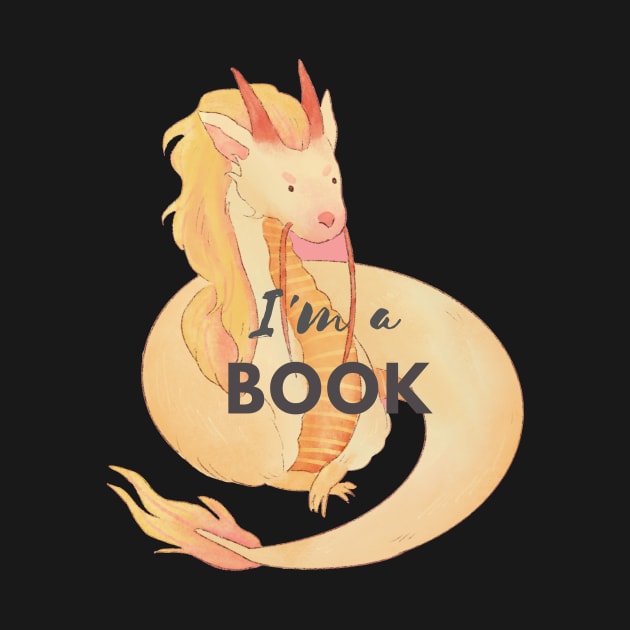 I am a book dragon by a2nartworld