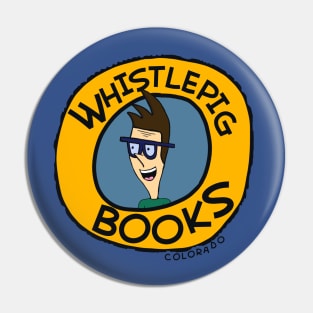 Whistlepig Books Pat Shirt Large Logo Pin