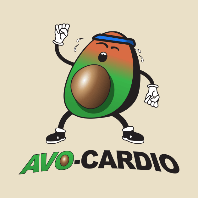 Avo-Cardio - Avocado Pun by Nonstop Shirts