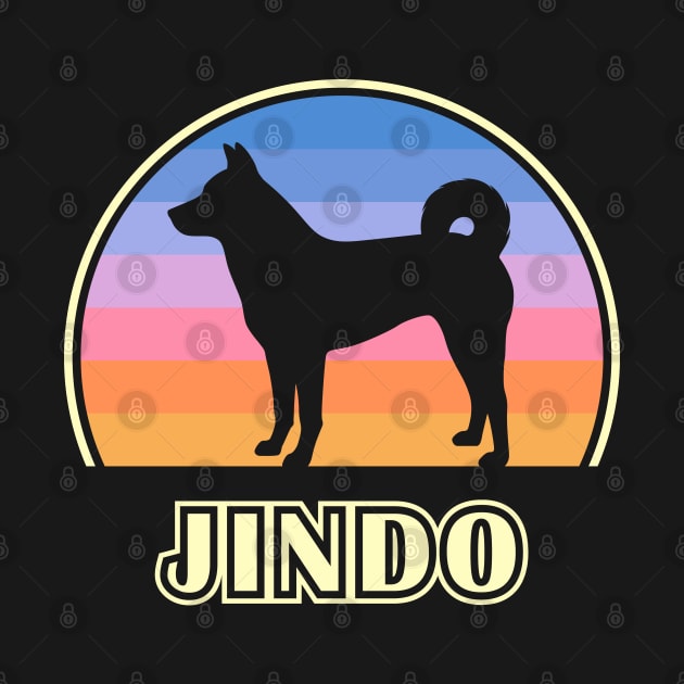 Jindo Vintage Sunset Dog by millersye