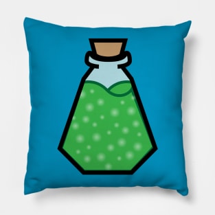 DIY Single Green Potion or Poison for Tabletop Board Games (Style 4) Pillow