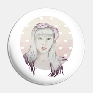 Girl Pink Pin