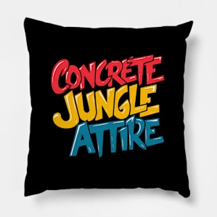 Concrete Jungle Attire Streetware Fashion Pillow