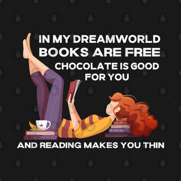 Funny Reading Design for Bookworms by Shirts by Jamie