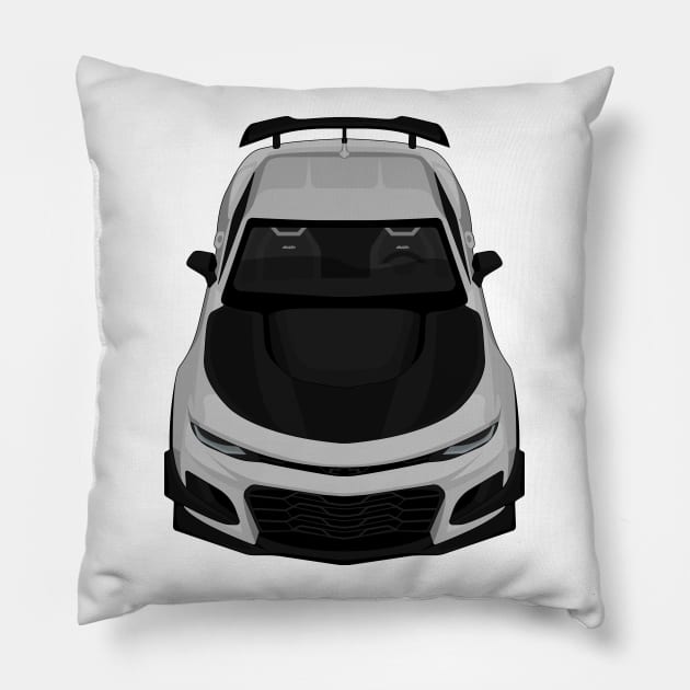 camaro zl1 1le grey Pillow by VENZ0LIC