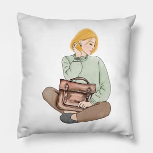 School girl (4) Pillow