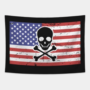 American Pirate Captain Tapestry