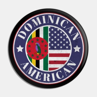 Proud Dominican-American Badge - Dominica Flag Pin