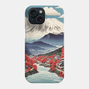 Iwate Japan Travel Vintage Tourism Poster Phone Case