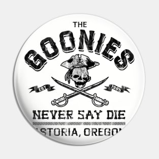 Goonies Never Say Die Worn Lts Pin