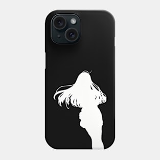 ES8 Vladilena Milize / Lena / Handler One 86 Eighty Six Wallpaper Simple Black and White Silhouette Anime Girls Characters x Animangapoi August 2023 Phone Case