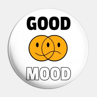 Good mood, positive mood, smiley Pin