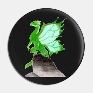 Standing Proud over my Entire Kingdom- Dragon Dark Grey Pin