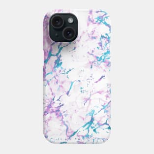 Marble Pattern Aesthetic Purple Blue Teal Phone Case