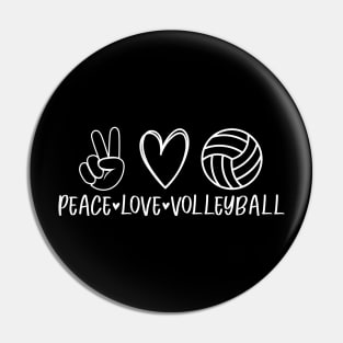 Peace love volleyball design Pin