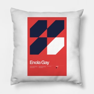 Enola Gay Inspired Lyrics Design Pillow