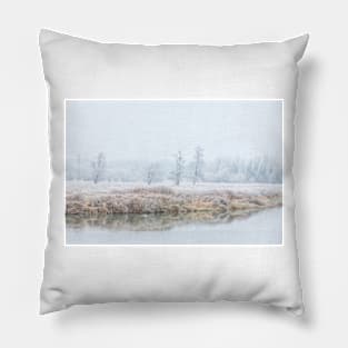 Surrey Landscape in Winter Pillow