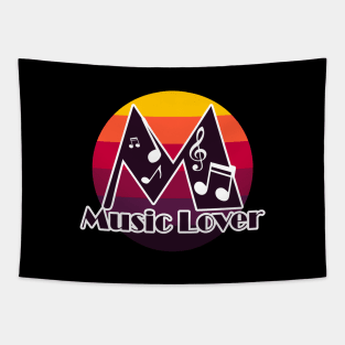 Music Lover Text Design Tapestry