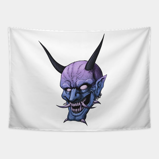 Oni demon Tapestry by FangZ