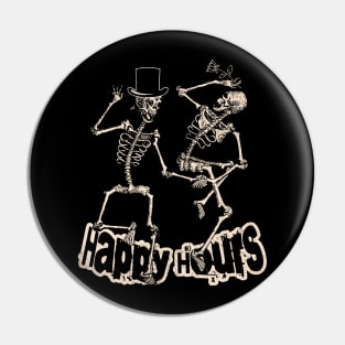 Happy Hours Skeleton Dance Pin