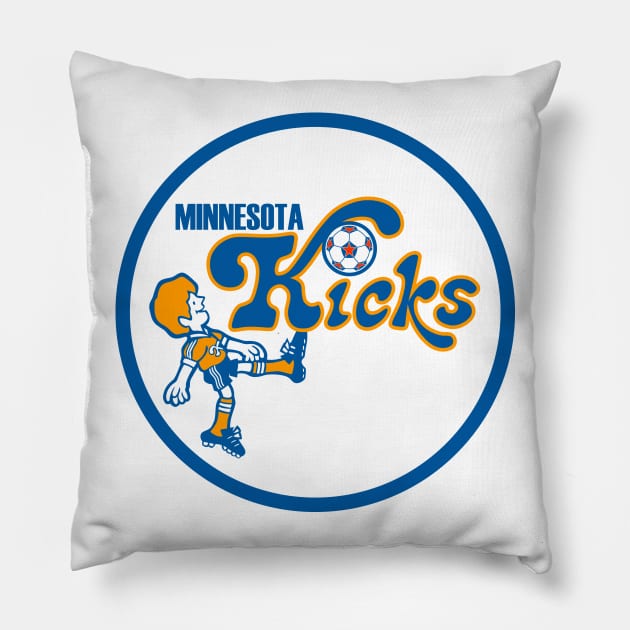 Minnesota Kicks 1976 Pillow by zurcnami