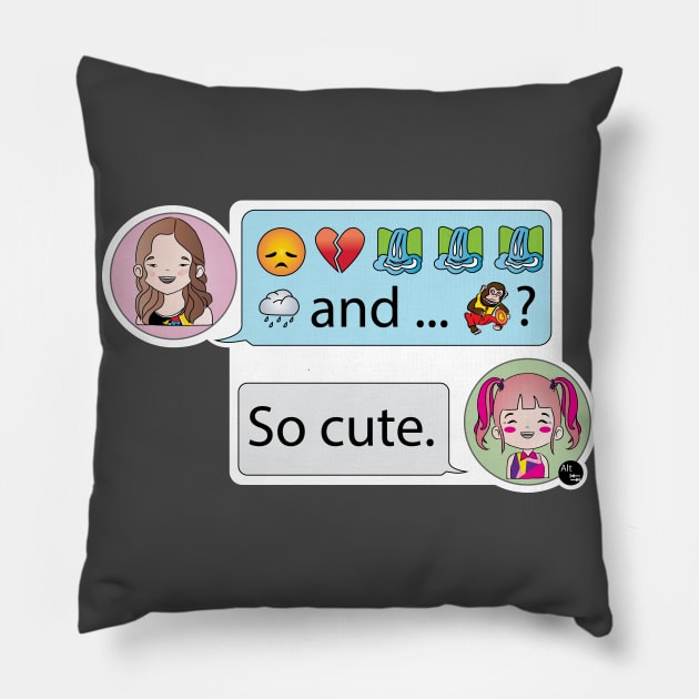 Kim’s Convenience Nayoung Clapping Monkey Pillow by AltTabStudio