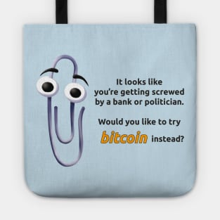 Clippy Bitcoin Tote