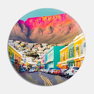 World travel fly to Cape town South Africa ,Brafdesign Pin