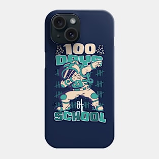 100 Days of school featuring an Astronaut Dabbing #4 Phone Case