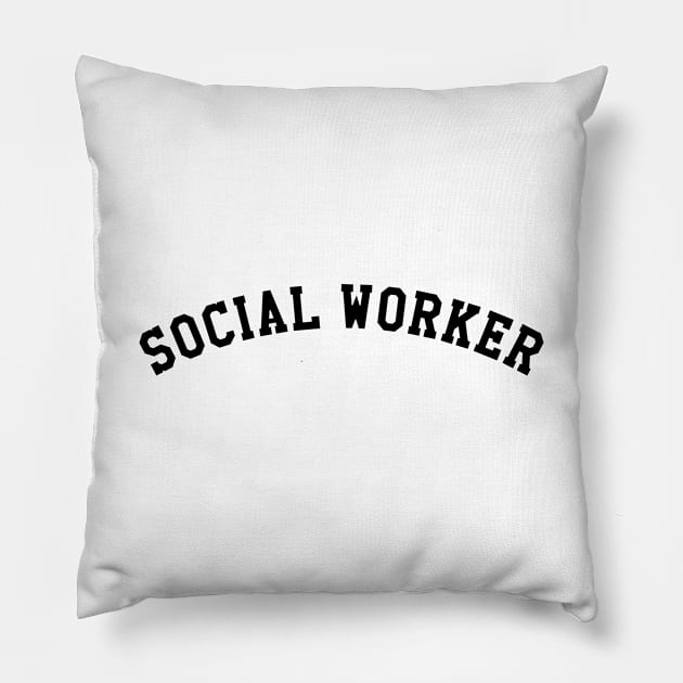 Social Worker Pillow by KC Happy Shop